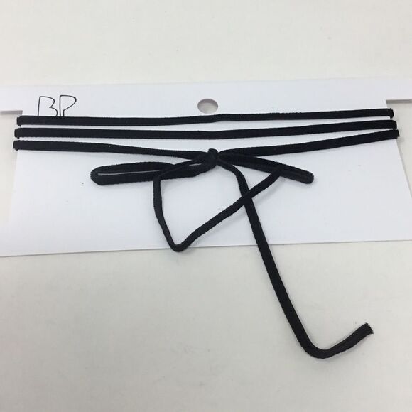 BP. Triple Layer Velvet Bow Choker (E2) - Picture 1 of 3